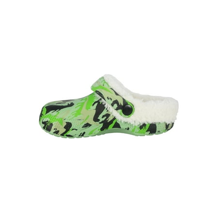 

Toddler Boys Printed Clogs with Sherpa Lining - Sizes 5/6-11