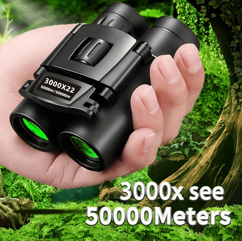 3000x22 Zoom Telescope Professional HD Powerful Binoculars Long Range Portable Outdoor Folding FMC Binocular Camping Travel