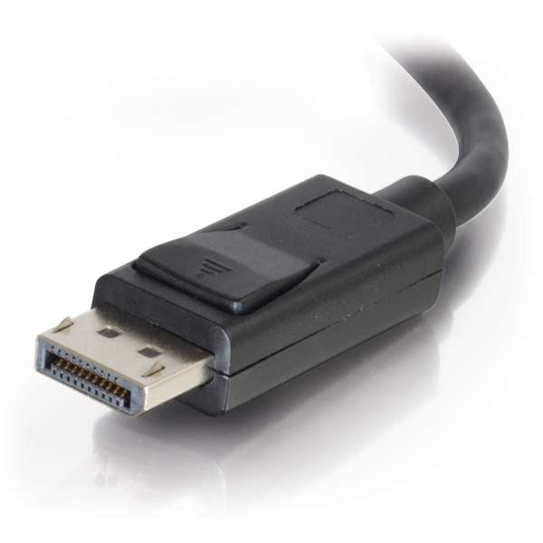 C2G 54424 20ft DisplayPort Cable with Latches 8K UHD M/M - Black