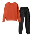 thumbnail image 4 of hotojiny Sweat Suits for Womens 2 Piece Set Crewneck Sweatshirts Fashion Jogger Lounge Sets Casual Loose Matching Sweatsuits, 4 of 5