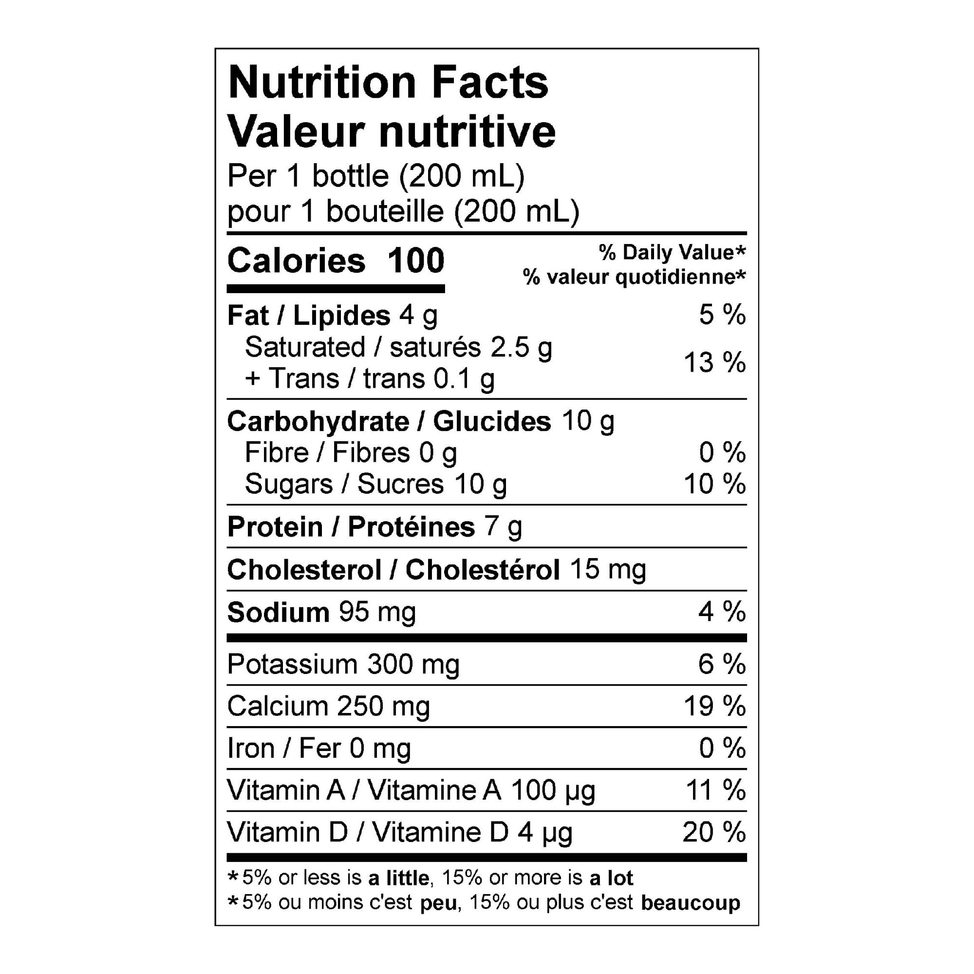 Milk2Go 2% Partly Skimmed Milk, 6 x 200 mL