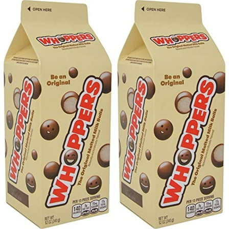 Whoppers Malted Milk Balls, 12 Oz Cartons (Pack Of 2)