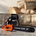 thumbnail image 4 of Thehsnt 58CC 20" Gas Chainsaw - 2-Cycle Professional Wood Cutting & Tree Trimming Tool, 4 of 11