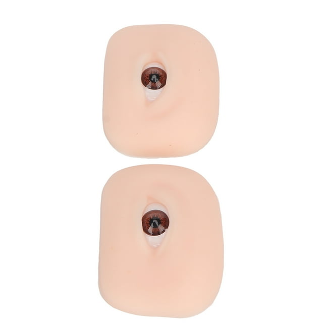 Modelo De Ojos De Silicona Suave, Práctica De Maquillaje De Ojos, Sombra De Ojos, Delineador De Pestañas, Elástico Real, Portátil Para Delineador De Cejas Semipermanente