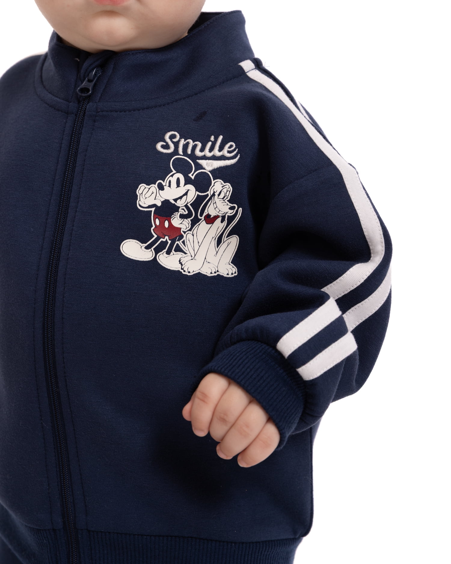 Mickey and Friends Baby Boys Full Zip Tracksuit, 2-Piece, Sizes 0/3M-24M
