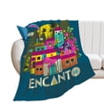 thumbnail image 2 of Manta de franela cálida y acogedora con diseño de dibujos animados de Encanto para sala de estar, dormitorio, cama, sofá, camping, viajes, mantas de vellón para todas las estaciones, regalos para, 2 of 8