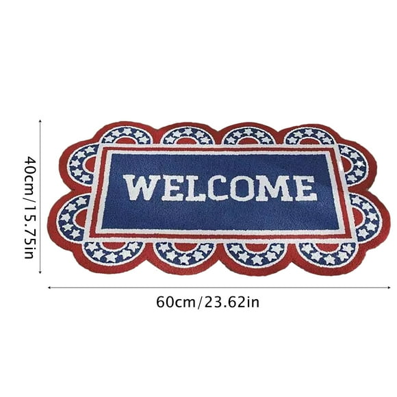 EGNMCR Outdoor Scenes Decorations Independence Day Irregular Carpet Bedroom Cute Bedside Carpet Children's Room Decoration Carpet Bathroom Bathtub Foot Mat carpet carpet