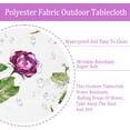 thumbnail image 4 of Outdoor Tablecloth with Umbrella Hole, Spring & Summer Floral Outdoor Tablecloth, Fabric Spill Proof and Waterproof with Zipper Floral Tablecloth for Spring/Summer/Party/Picnic Rectangle 60 x 84 in, 4 of 6