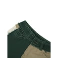 thumbnail image 3 of Kmbangi Women's Patchwork Color Blockings Jeans  +High Waist Denim Trousers, 3 of 8