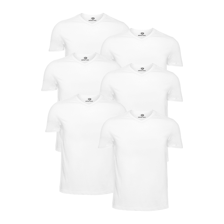 Mossy Oak Men's White V-Neck Undershirt 6-Pack photo 1