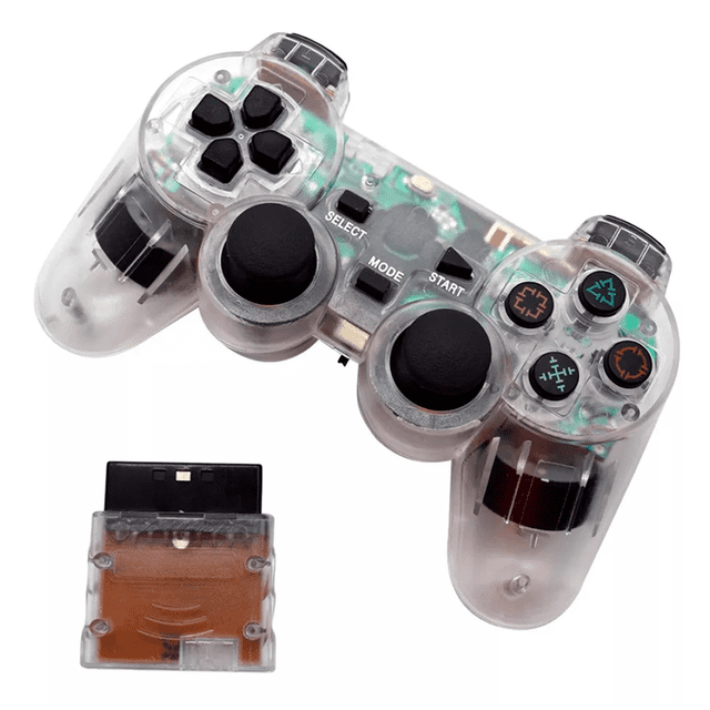 Control Inalambrico Con Vibración Compatible Con Ps2 Y Ps1