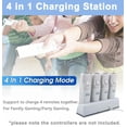 thumbnail image 4 of Rechargable Battery Compatible  with Wii Remote Controller Charger, 4 in 1 Wii Charging Dock Station with 4PCS 2800mAh Rechargeable Batteries for Wii/ Wii U Controller - White, 4 of 7