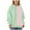 A Green, variant on Girls Crewneck Sweatshirts Fleece Lined Long Sleeve Pullover Pastel Color Block Fall Winter Casual Wear 2-14 Years