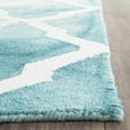 thumbnail image 3 of Safavieh Dip Dye Altan Distressed Wool Area Rug, Turquoise/Ivory, 8' x 10', 3 of 11