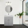 thumbnail image 4 of Brookings 25 Inch Bathroom Vanity with Top, Ready to Assemble, Painted Sherwin Williams® Gray – Design House, 597567, 4 of 24
