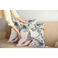 thumbnail image 3 of Ambesonne Nature Throw Pillow Cover 2 Pack, Vintage Birds Flowers, 20", Teal Brown, 3 of 6