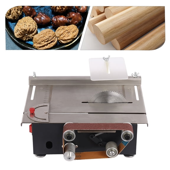 TFCFL Mini Electric Table Saw Bench Circular Blade Woodworking Cutting Tool Machine 7 Gears Adjustable