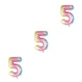 thumbnail image 1 of Bewildely Números Globo Gradiente Rampa de cumpleaños Fácil de inflar Suministros para fiestas Maravilloso adorno para Graduación Type1 NO1, 1 of 6