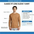 thumbnail image 4 of Lane Seven Heavyweight Long Sleeve T-Shirt, Heavy Tee Shirt 100% Ringspun Cotton Crewneck Tee (Chestnut , L), 4 of 7