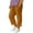 Brown, variant on Boys Girls Cotton Linen Capri Pants Summer Straight Leg Cropped Pants Lightweight Casual Capri Pants with Pockets
