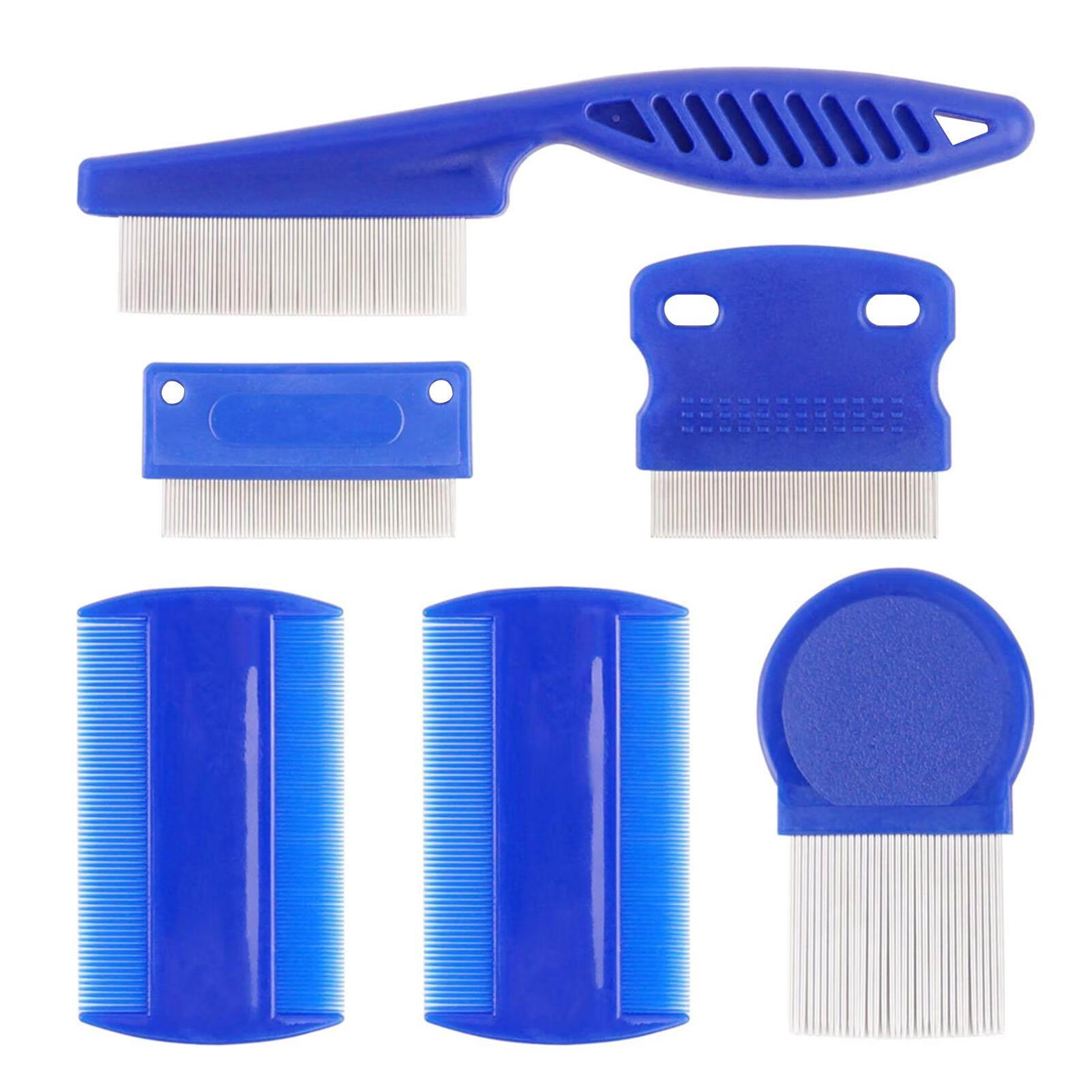 Flea Comb for Dogs6 PCS Cat Combs with Durable Dense TeethFlea Brush