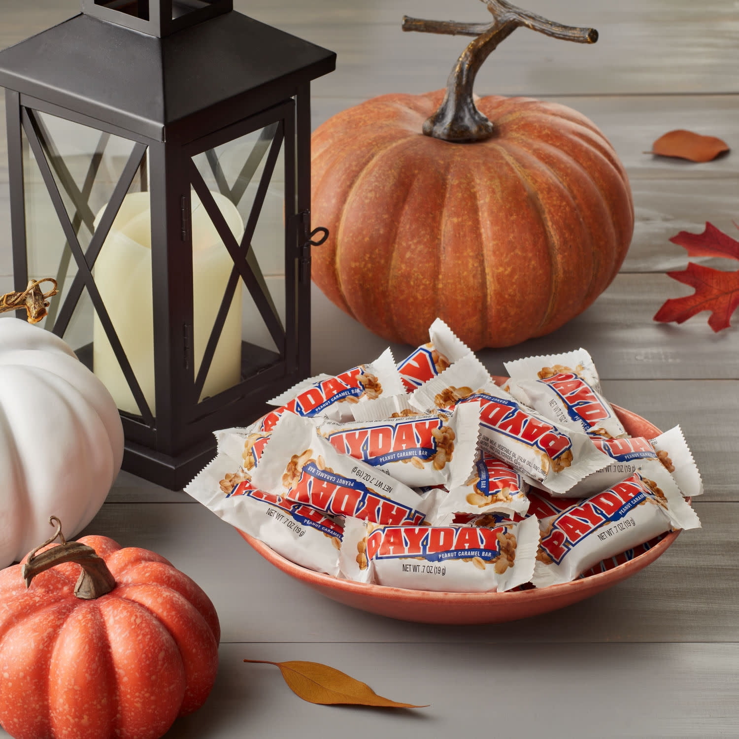 (2 pack) PAYDAY Peanut Caramel Snack Size, Halloween Candy Bag, 11.6 oz