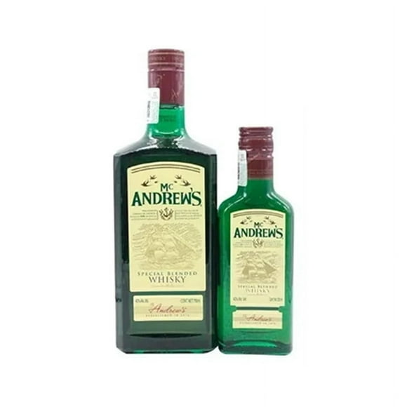 WHISKY MC ANDREWS 750ML CON PACHA DE 200ML