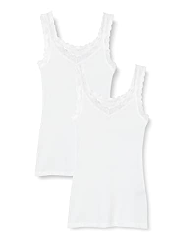 Iris & Lilly Womens Cotton Vest Pack of 2 