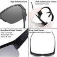 thumbnail image 3 of Gafas de sol CAXMAN polarizadas super oscuras para usar sobre lentes, 3 of 6