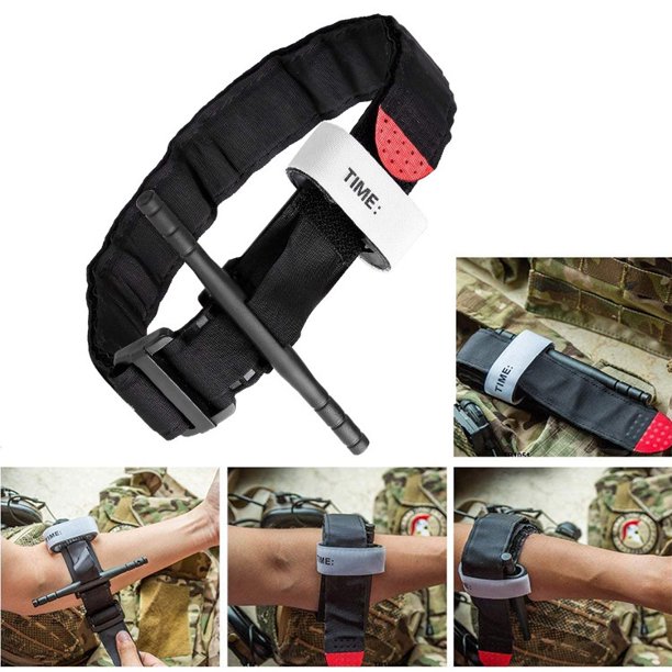 Botiquín de primeros auxilios de 2 uds, torniquete de supervivencia, aplicación de combate táctico, cinturón de emergencia médica militar de punta roja para exploración al aire libre, 65cm ACTIVE Biensenido a ACTIVE