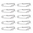 thumbnail image 2 of Baohd Clips de Pêche à Clipser Longs en Acier Inoxydable Mer 10 Pcs m - Connecteur Pêche Argent m - 10 Pcs, 2 of 6
