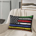 thumbnail image 5 of Daiia American Flag Pattern Bedding Waterproof Pillow Protector Zippered Queen – Bed Bug Proof Pillow Encasement-14"x20", 5 of 6