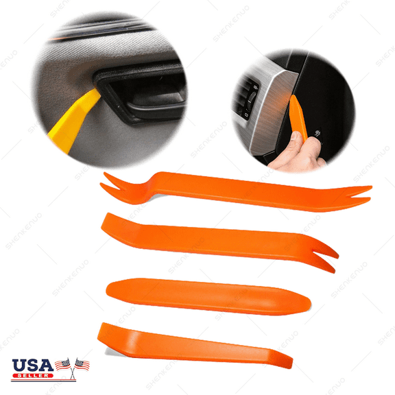 Plastic Trim Removal Pry Tool Set for Car Radio Panel Door Dash Clip Fasteners
