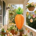 thumbnail image 2 of Paper Lanterns Easter Carrot Shaped Hanging Decoration for Spring Home Birthday Classroom Party, 2 of 8
