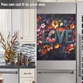 thumbnail image 4 of Haosy Dishwasher Magnet Cover Magnetic Fridge Door Cover Home Kitchen Decor Love Made Of Colorful Flowers 23"x 26", 4 of 6
