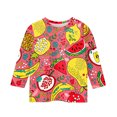 thumbnail image 3 of CCRFTGI Cute Tops for Kids Girls Size 7 Summer 3/4 Sleeve Fruit Print Tee Shirts Trendy Loose Comdy Clothes for Teen Girls Crew Neck Shirts Red 11-12 Years, 3 of 4