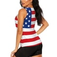 thumbnail image 3 of Haiem America Flags3 Workout Tank Tops for Women, Athletic Sports Slim-Fit Tank Tops, Compression Sleeveless Dry Fit Shirts,Athletic Shirt-XX-Large, 3 of 9