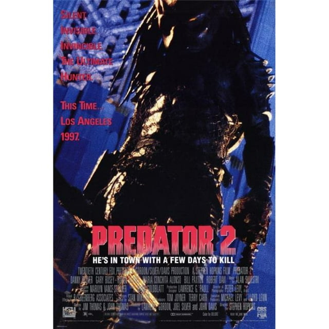 Pop Culture Graphics MOVIF0448 Predator 2 Movie Poster Print, 27 x 40