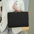 thumbnail image 4 of Vacemry Under $5 14 Inch Laptop Bag Carrier, Portable Computer Briefcase Bag, Lightweight Business Carry Case, Protective Notebook Sleeve with Padded Compartment, Professional Laptop Bag, 4 of 6