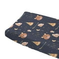thumbnail image 5 of Woodland Bears Tribes Forest Baby Changing Pad Cover for Girl Boy Bear Arrows Mountains Diaper Change Table Sheets Cute Animal Soft Stretchy Snug Fitted Changing Pad Mat Sheets 32"x16", 5 of 6