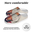 thumbnail image 6 of KLL Colorful Dachshund Art Pattern Adult Unisex Cozy Slippers,Fuzzy Slip-on Slippers TPR Sole Slippers Comfort Plush Home Footwear for Indoor & Outdoor-8, 6 of 7