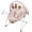 Sand Checker, variant on Tiny Marvels Baby Bouncer Seat with Soothing Vibrations and Music Sensory Toy, Age 0-6 Months(Blush Bloom)