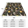 thumbnail image 3 of Rateoe Owls And Plants Print Fuzzy Fleece Throw Blanket Extra Large,Super Soft,Fluffy and Warm Blankets for Couch,Bed,All Season Use (50"x40"), 3 of 8