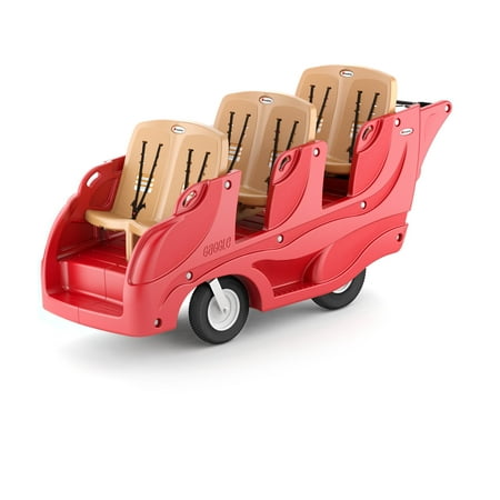Gaggle® Parade 6 Buggy, 6-Seat Stroller, Red/Tan
