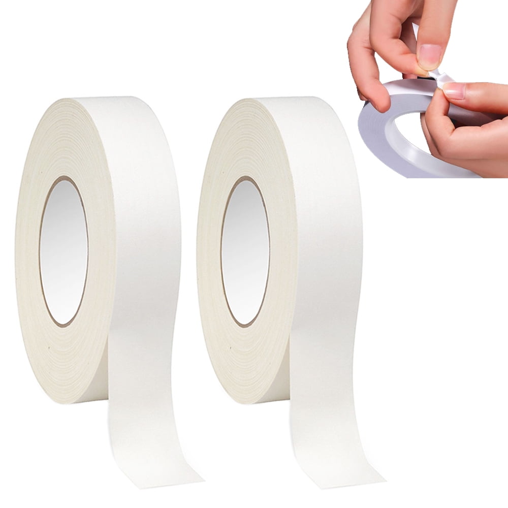 6 Rolls Double Sided Tape Paper Masking 1/2" Clear Premium Industrial Tape 108FT 