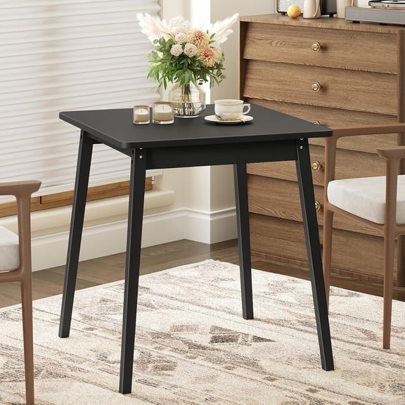 Square Dining Table for 2, 27.6" Kitchen Table for Small Space, Writing Table, Easy to Assemble, for Dining Room, Living Room, Office, Kitchena