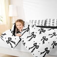 thumbnail image 4 of Feelyou Polkadts Ribbon Queen Comforter Set, Fashion Bow Bedding Comforter Set, 3pcs, 4 of 8