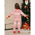 thumbnail image 6 of WIBACKER Kids Christmas Snowflake Pajamas Long Sleeve Holiday Pjs Set Toddler Boys Girls Xmas Jammies 2-14 Years, 6 of 12