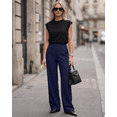thumbnail image 5 of G4Free Waffle Wide Leg Dress Pants for Women High Waisted Work Trousers, 5 of 7