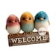 thumbnail image 2 of Letrero de bienvenida de madera colgante, placa de madera 2D multiusos con cuerda para habitación de mascotas Pájaro, 2 of 8